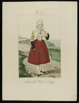 Georges-Jacques Gatine ; Louis-Marie Lanté ; Crapelet (impri partie d'un ensemble d'estampes Femme du Polet, à Dieppe. Paris 1827 1938.1.42 Photo