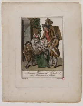 Labrousse L. ; Michel Pigelet imagerie ancienne Homme Femme et Enfants,  des Montagnes de la Savoie. Paris 1796 1938.1.5 Photo