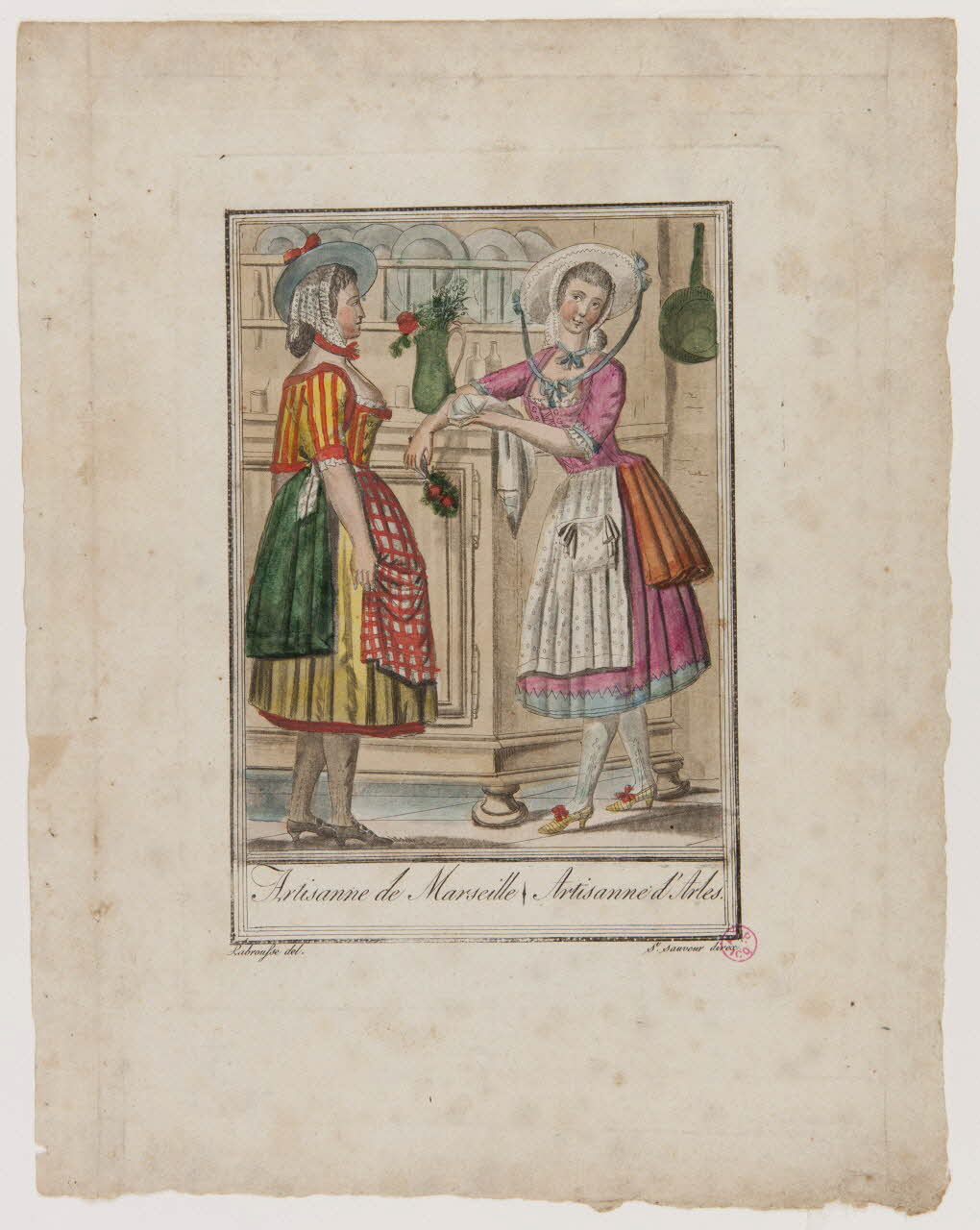 Labrousse L. ; Michel Pigelet imagerie ancienne Artisanne de Marseille. Artisanne d'Arles. Paris 1796 1938.1.8 Photo