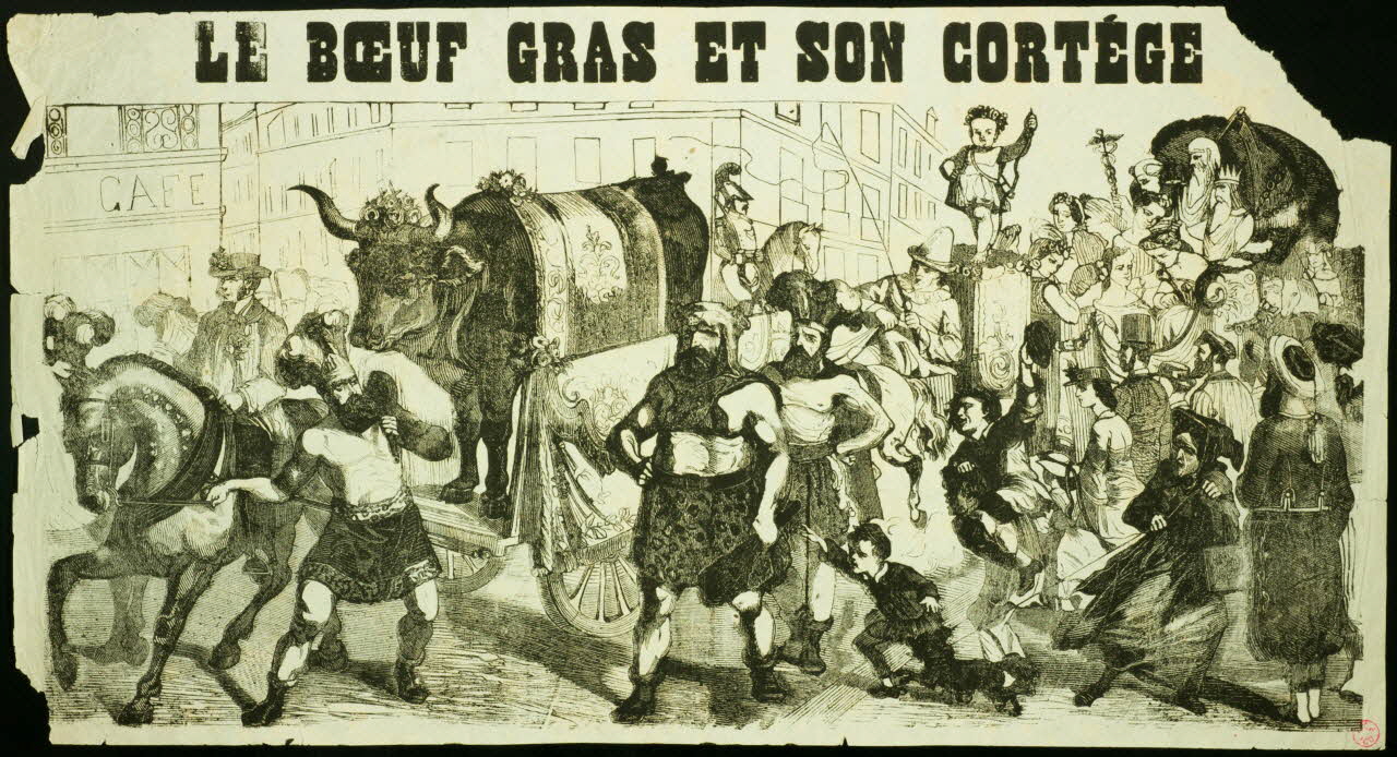 estampe LE BOEUF GRAS ET SON CORTEGE 1837 1938.11.25 Photo