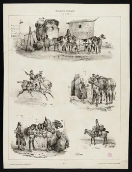Victor Adam ; Joseph Lemercier ; Aumont et Te estampe PASSE TEMS Paris 1833-1837 1938.11.27 Photo