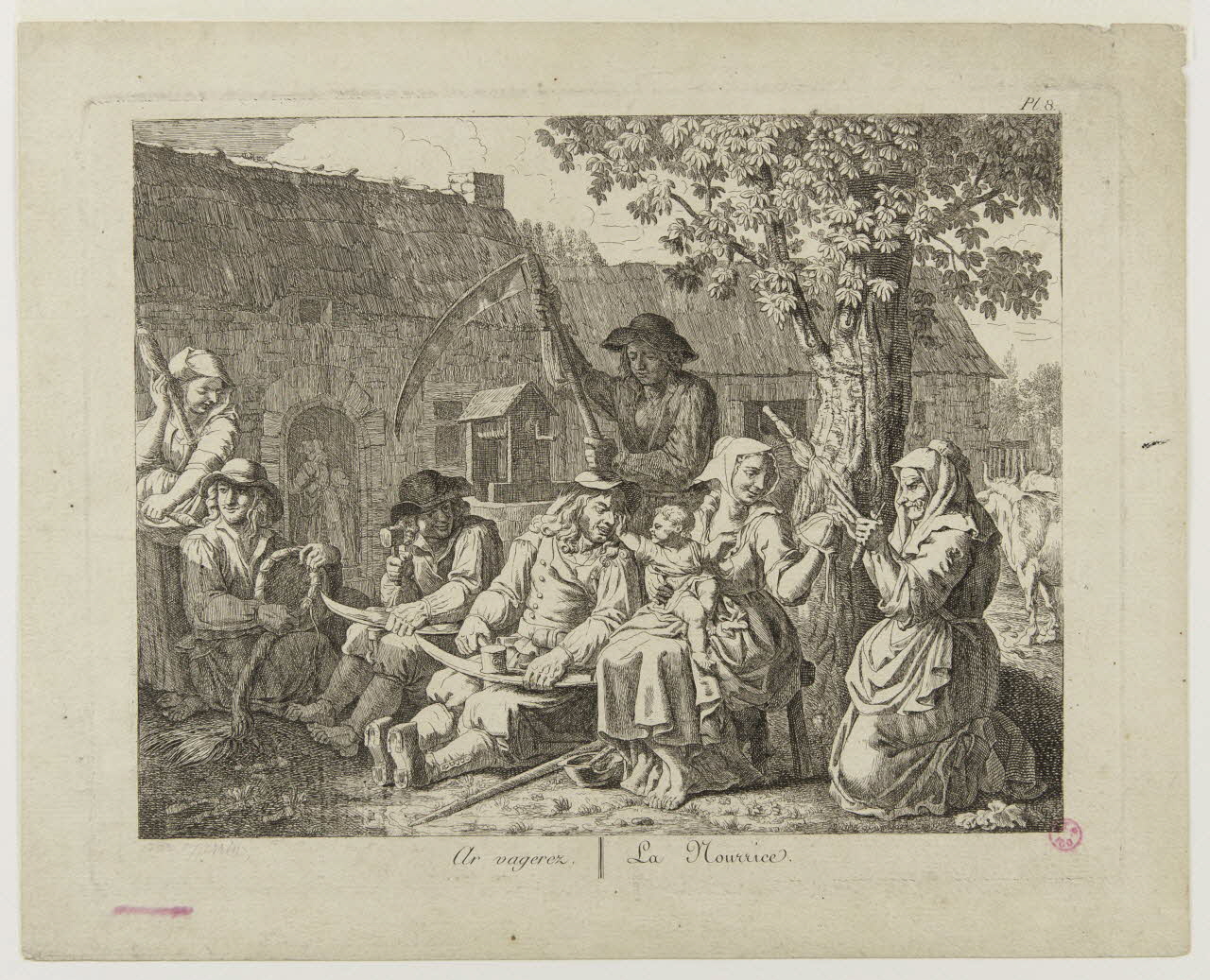 Olivier S. Perrin imagerie ancienne La Nourrice. Bretagne, France 1808 1938.11.33.1 Photo