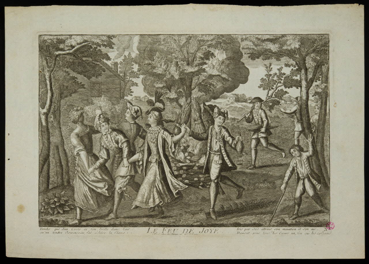 Jacques Chéreau imagerie ancienne LE FEU DE JOYE. Paris 1724-1776 1938.11.35 Photo