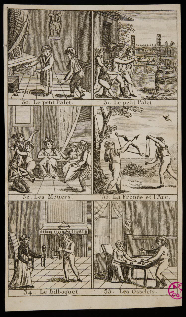 imagerie ancienne Jeux d'enfants Paris 1837 1938.11.43 Photo