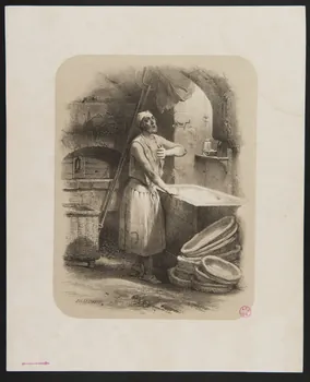 Jules J. David estampe Le boulanger Paris 1837 1938.11.51 Photo