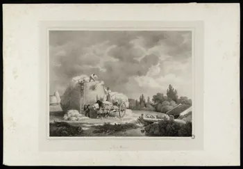 estampe La Moisson 1938.11.98  Photo