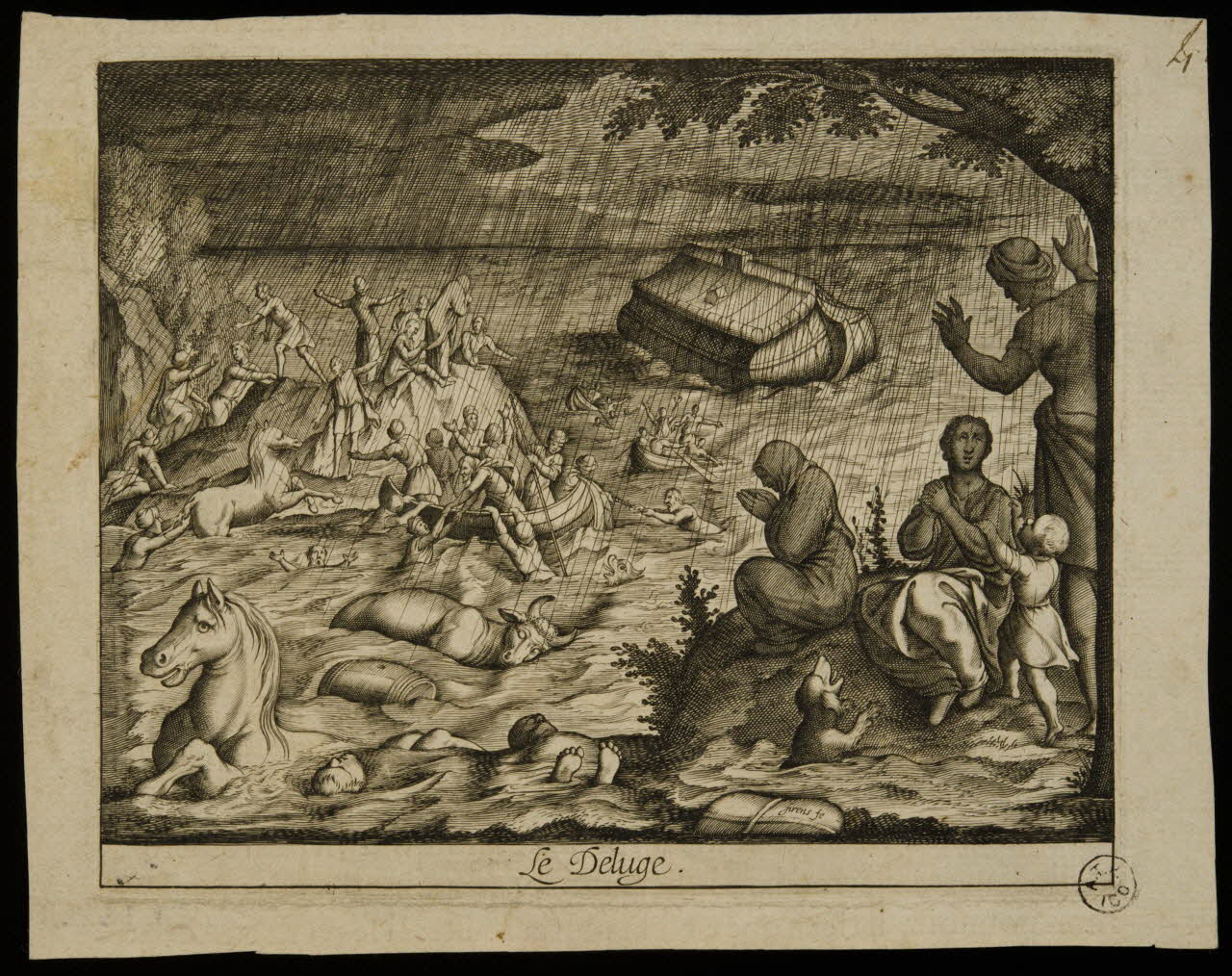 imagerie ancienne Le Deluge. 1938.12.1 Photo