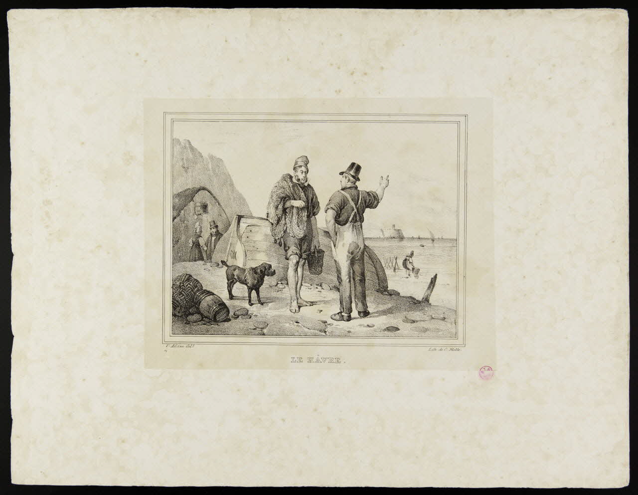 Victor Adam ; Charles C. Motte estampe LE HAVRE. Paris 1827 1938.14.1 Photo