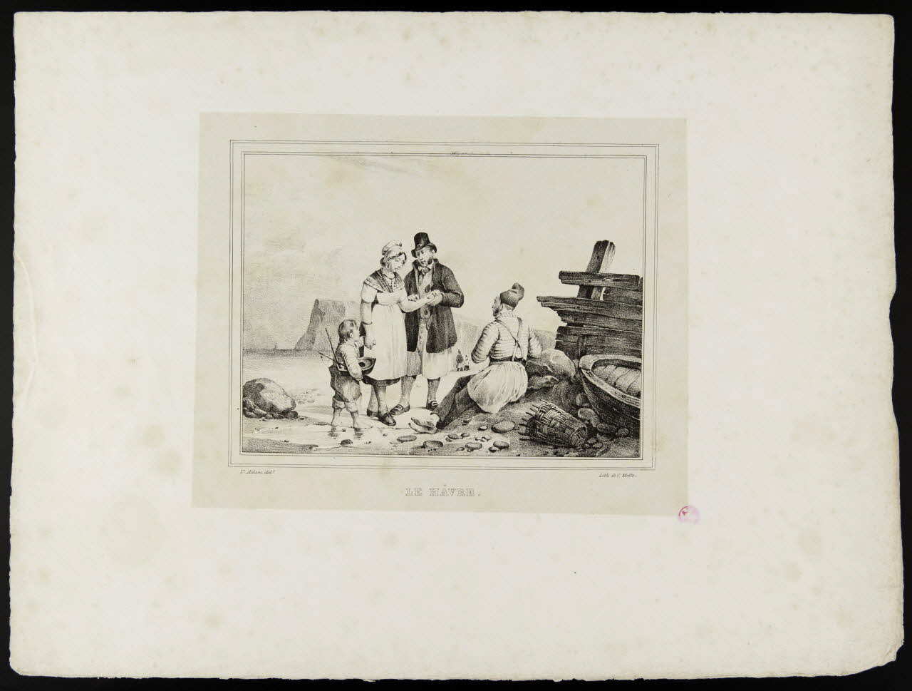 Victor Adam ; Charles C. Motte estampe LE HAVRE. Paris 1827 1938.14.2 Photo