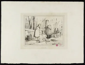 Victor Adam ; Charles C. Motte estampe DIEPPE. Paris 1827 1938.14.6 Photo