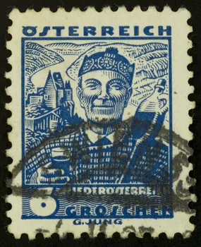 Jung G. timbre OSTERREICH  NIEDEROSTERREICH Autriche 1938 1938.16.10 Photo