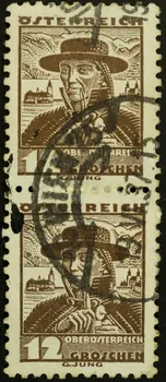 Jung G. timbre OSTERREICH  OBEROSTERREICH 1938 1938.16.12.1/2 Photo