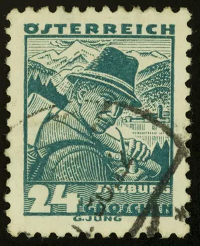 Jung G. timbre OSTERREICH  SALZBURG Autriche 1938 1938.16.14 Photo
