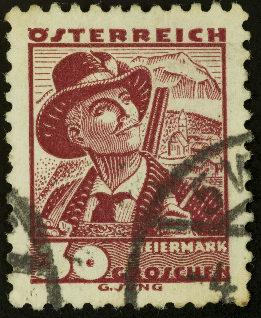 Jung G. timbre OSTERREICH  STEIERMARK Autriche 1938 1938.16.15  Photo