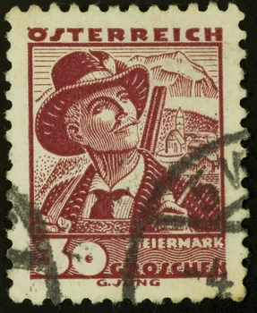 Jung G. timbre OSTERREICH  STEIERMARK Autriche 1938 1938.16.15 Photo