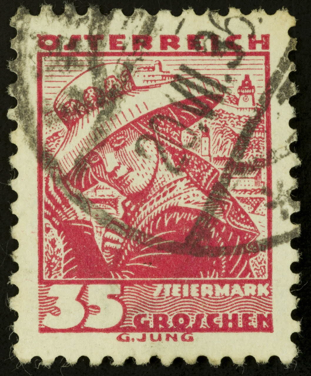 Jung G. timbre OSTERREICH  STEIERMARK Autriche 1938 1938.16.16  Photo
