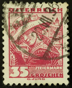 Jung G. timbre OSTERREICH  STEIERMARK Autriche 1938 1938.16.16 Photo