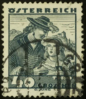 Jung G. timbre OSTERREICH  VORARLBERG Autriche 1938 1938.16.17 Photo