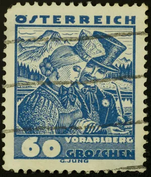 Jung G. timbre OSTERREICH  VORARLBERG Autriche 1938 1938.16.18 Photo