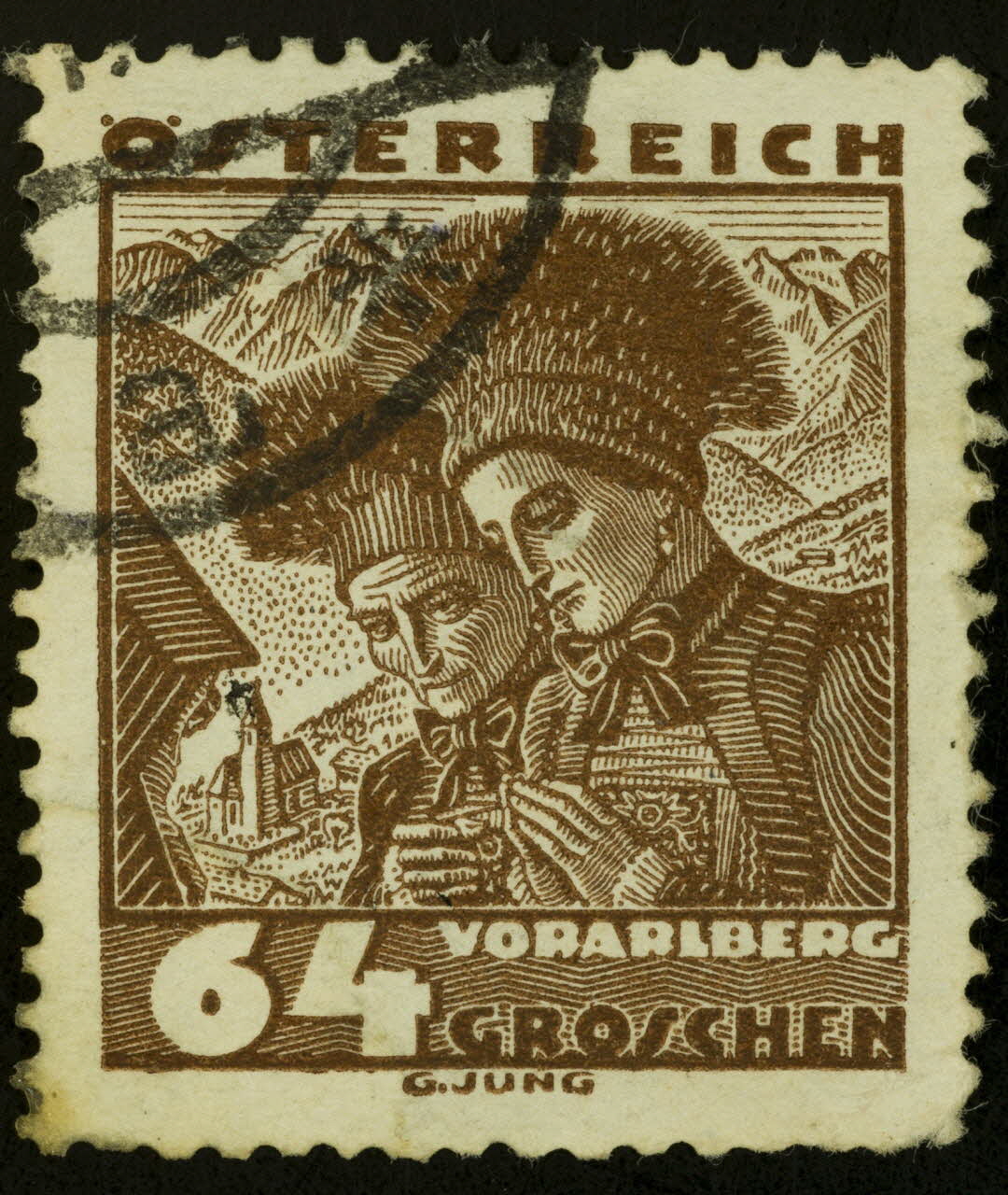 Jung G. timbre OSTERREICH  GROSCHEN Autriche 1938 1938.16.19 Photo