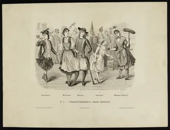 Chapon Léon Louis ; Albert A. ; Quantin estampe N° 8. - TRAVESTISSEMENTS POUR ENFANTS Paris 1856-1918 1938.16.3 Photo