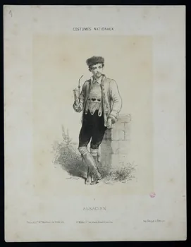 Louis Morel-Retz ; Ancienne Maison Martinet (éditeur, lib estampe COSTUMES NATIONAUX.  ALSACIEN. Londres 1899 1938.16.4  Photo