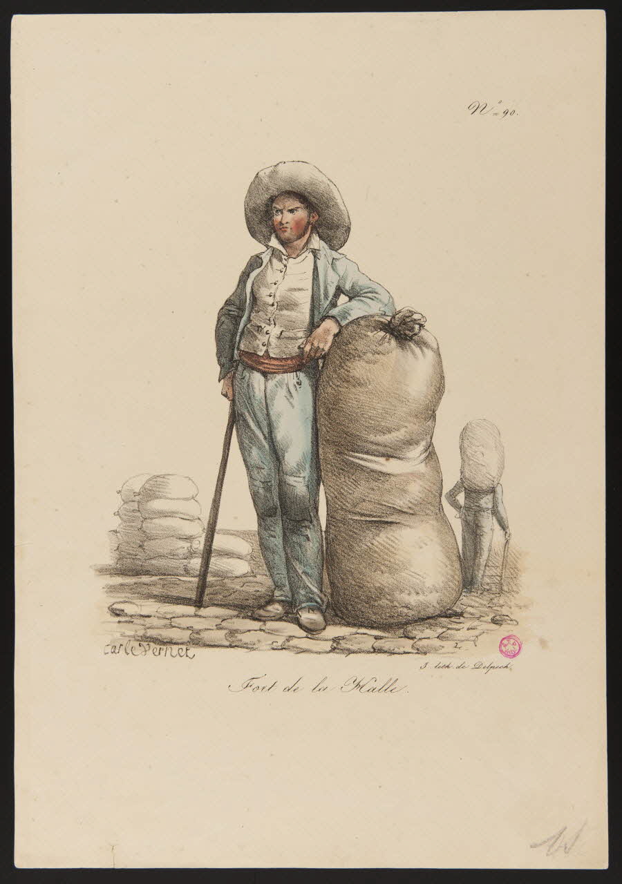 Carle Vernet ; François Delpech estampe Fort de la Halle. Paris 1775-1836 1938.22.4 Photo