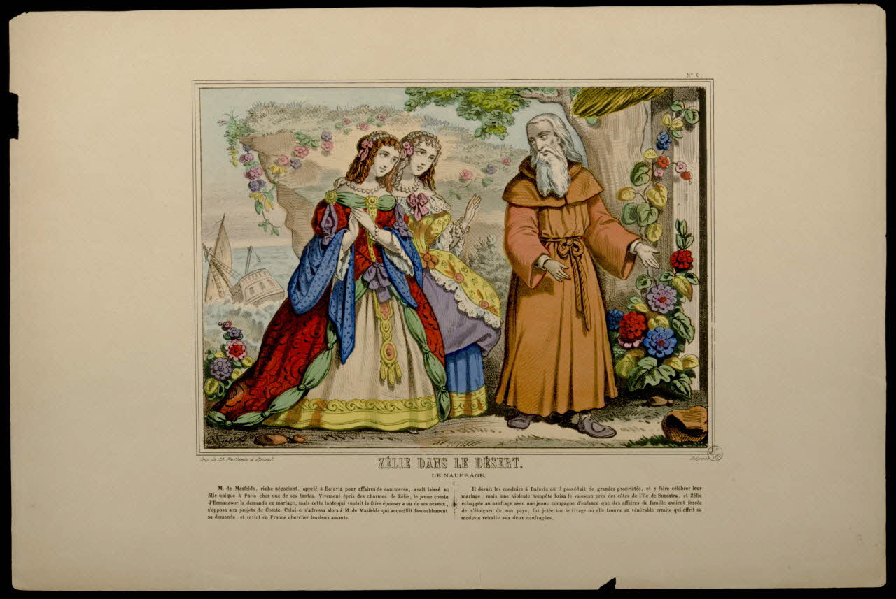 Pellerin suite ZELIE DANS LE DESERT.  LE NAUFRAGE. Lorraine, France 1852-1900 1938.25.136 Photo