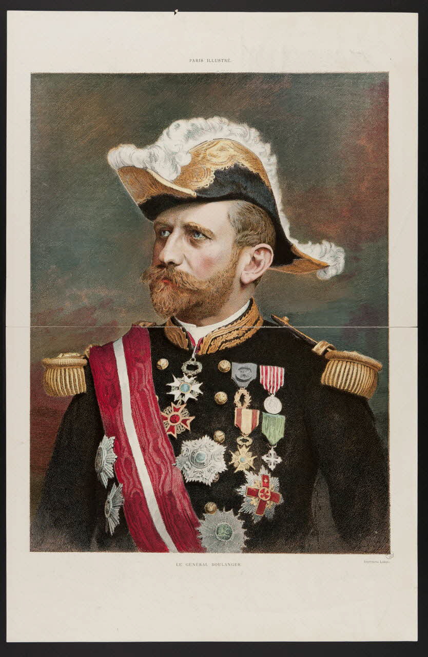 Lahure estampe LE GENERAL BOULANGER Paris 1884-1938 1938.25.153 Photo