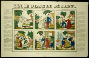 Dembour et Gangel estampe ZELIE DANS LE DESERT. Metz 1840-1852 1938.25.17  Photo