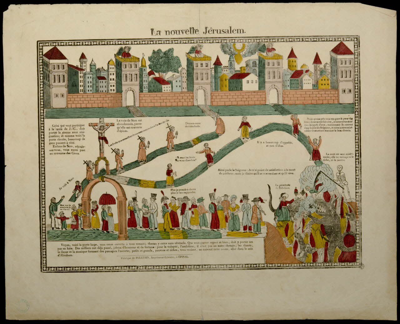 François Georgin ; Pellerin estampe La nouvelle Jérusalem. Lorraine, France 1819-1829 1938.25.18 Photo