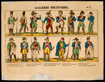 Pellerin suite de figures (7x2) GALERIE MILITAIRE. Lorraine, France 1839-1849 1938.25.26  Photo