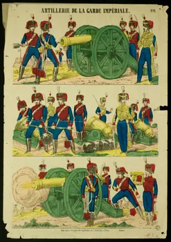 Gangel et Didion suite de scènes (1x3) ARTILLERIE DE LA GARDE IMPERIALE. Metz 1858-1868 1938.25.30 Photo