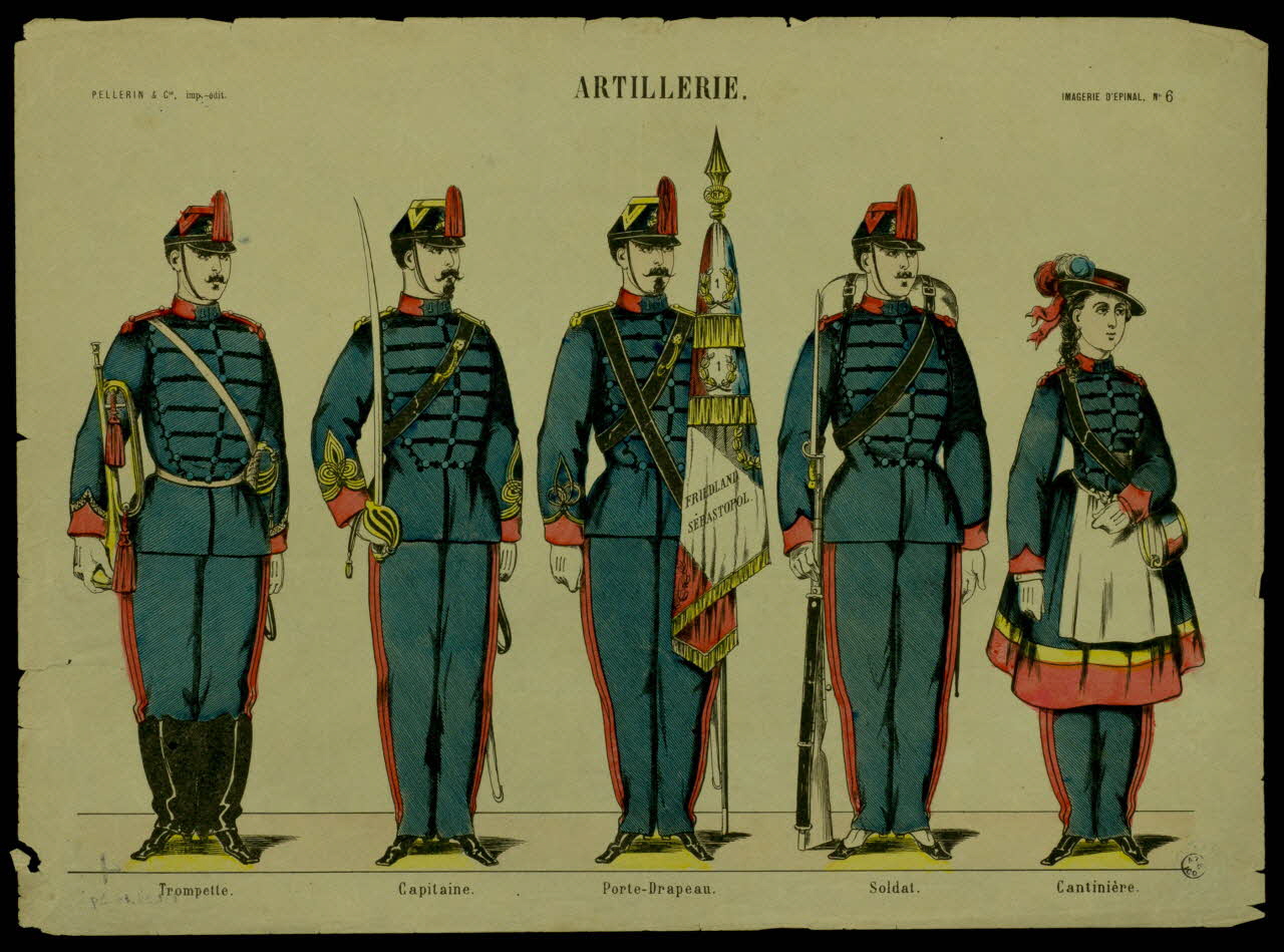 Pellerin suite de figures (1x5) ARTILLERIE. Lorraine, France 1938 1938.25.39 Photo