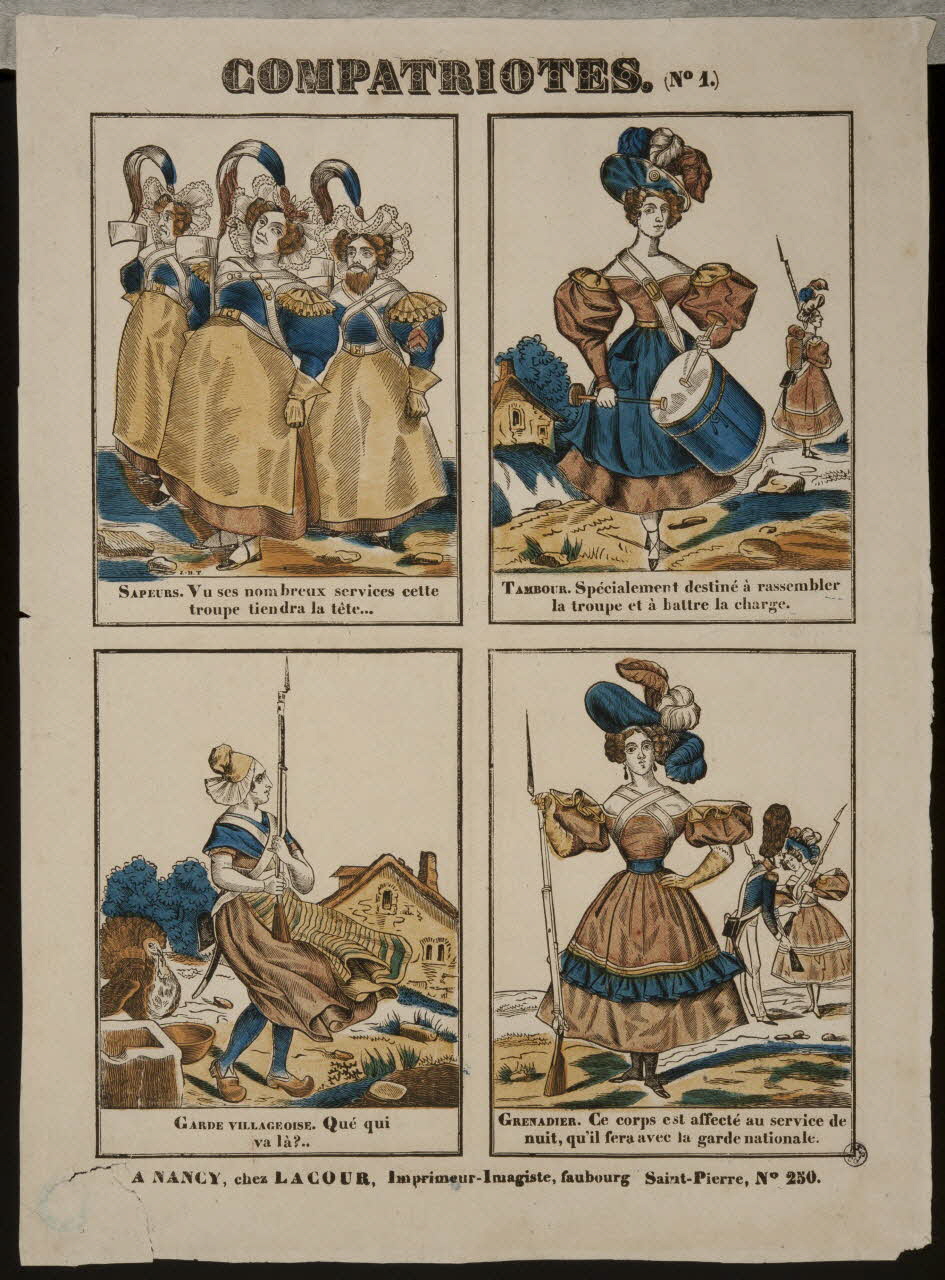 Jean-Baptiste Thiébault ; Morisseau E. ; Lacour (imprimeur, libraire, imagerie ancienne COMPATRIOTES Nancy 1830-1836 1938.25.60 Photo
