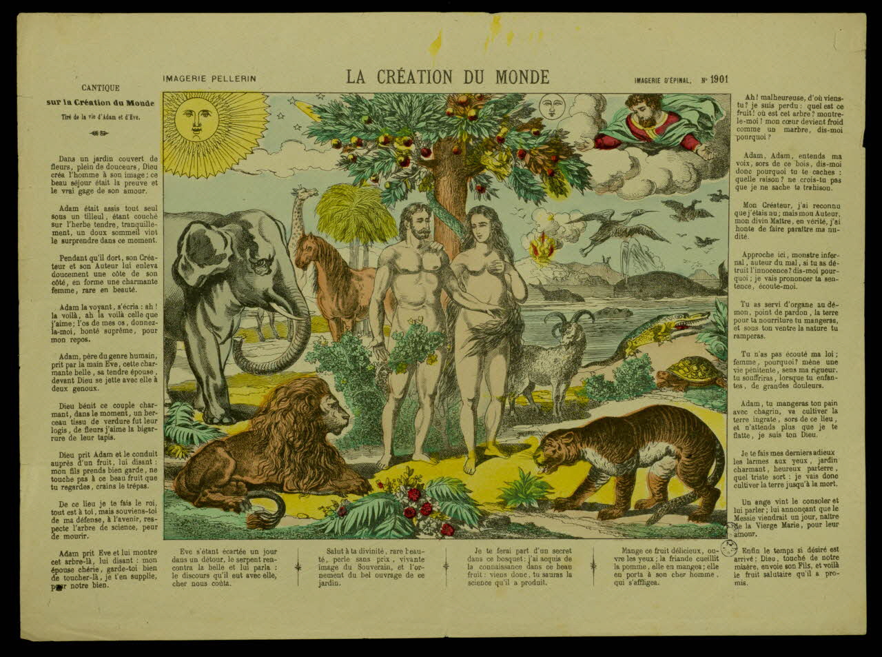 Pellerin estampe LA CREATION DU MONDE Lorraine, France 1938 1938.25.7 Photo