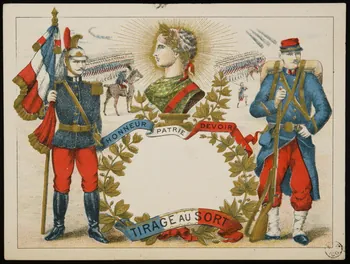 numéro de conscrit HONNEUR PATRIE DEVOIR  TIRAGE AU SORT France 1875-1914 1938.27.17 Photo