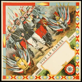 Etablissements Moullot numéro de conscrit VIVE LA CLASSE  HONNEUR  PATRIE Paris 1875-1914 1938.27.19 Photo
