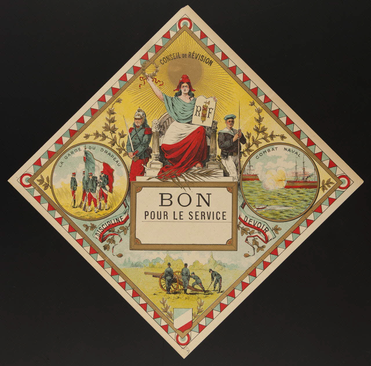 numéro de conscrit BON  POUR LE SERVICE France 1938 1938.27.2 Photo