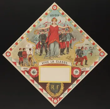 F. R. numéro de conscrit DEVOIR  VIVE LA CLASSE France 1895-1905 1938.27.29 Photo