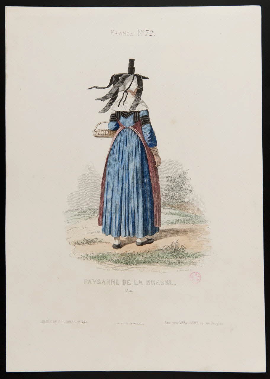 Ferdinand ; Maurice C. ; Moine ; Ancienne Maison Auber partie d'un ensemble d'estampes PAYSANNE DE LA BRESSE. Paris 1858 1938.6.1 Photo