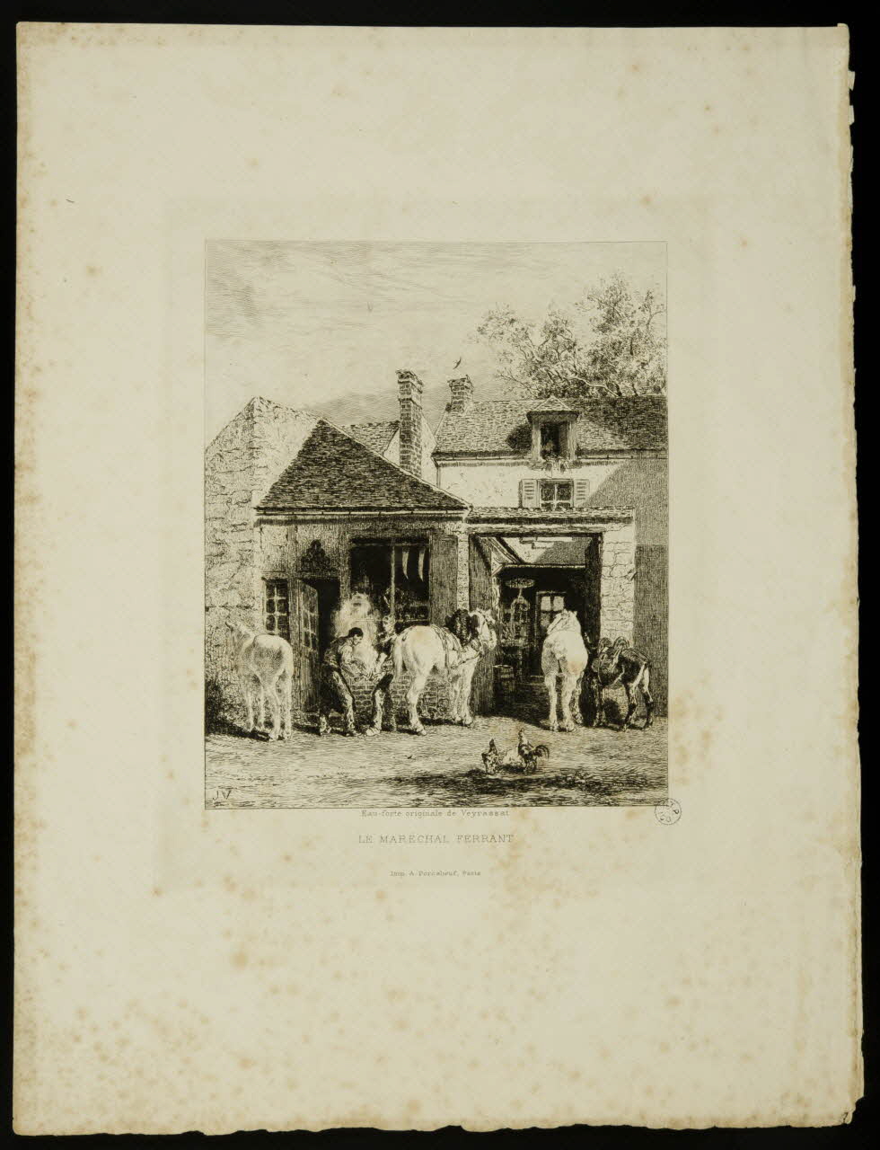 Jules-Jacques Veyrassat ; Porcabeuf A. estampe LE MARECHAL FERRANT Paris 1850 1938.6.113 Photo