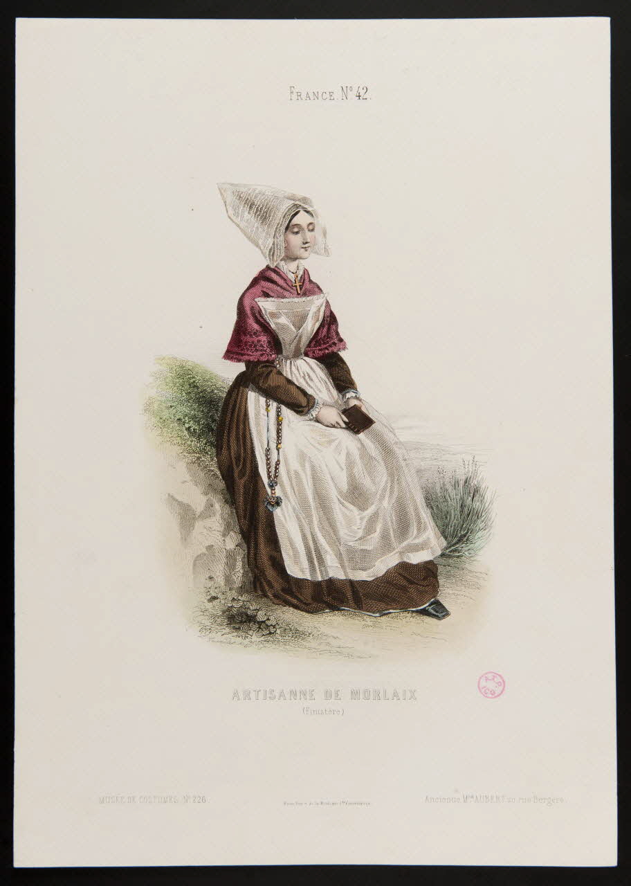 Guerdet Laurent François ; Moine ; Ancienne Maison Aubert partie d'un ensemble d'estampes ARTISANNE DE MORLAIX Paris 1850-1863 1938.6.13 Photo