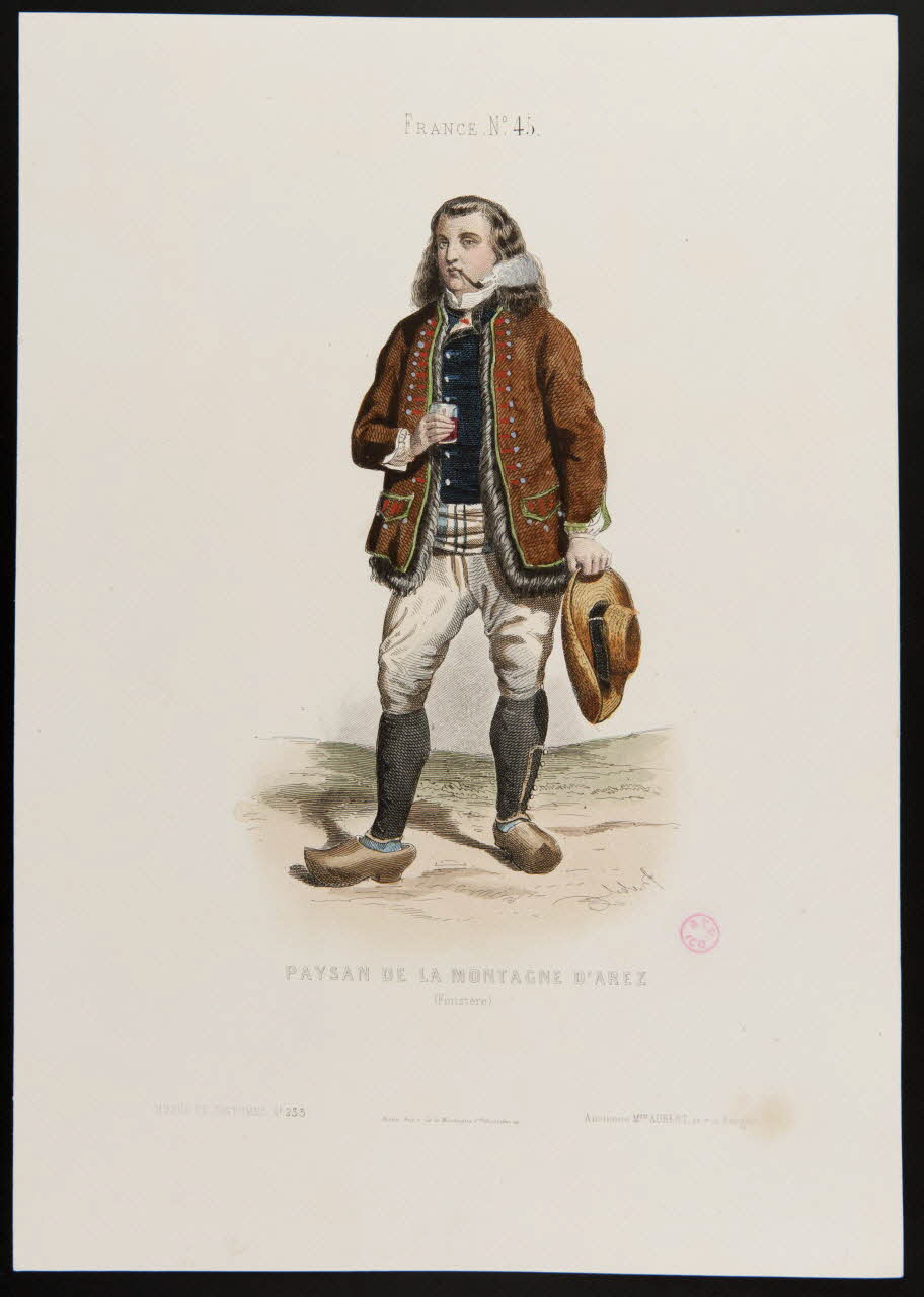 Moine ; Ancienne Maison Aubert partie d'un ensemble d'estampes PAYSAN DE LA MONTAGNE D'AREZ Paris 1850-1863 1938.6.21 Photo