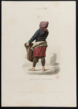 Ferdinand ; Maurice C. ; Moine ; Ancienne Maison Auber partie d'un ensemble d'estampes MATELOTE AU MARCHE. Paris 1850-1863 1938.6.36  Photo
