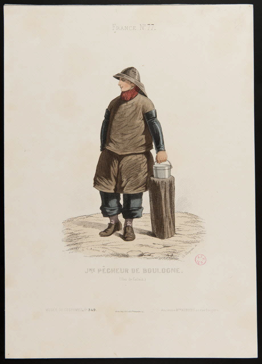 Paquien Ch. ; Maurice C. ; Moine ; Ancienne Maison Aub partie d'un ensemble d'estampes JNE. PÊCHEUR DE BOULOGNE. Paris 1850-1863 1938.6.37 Photo