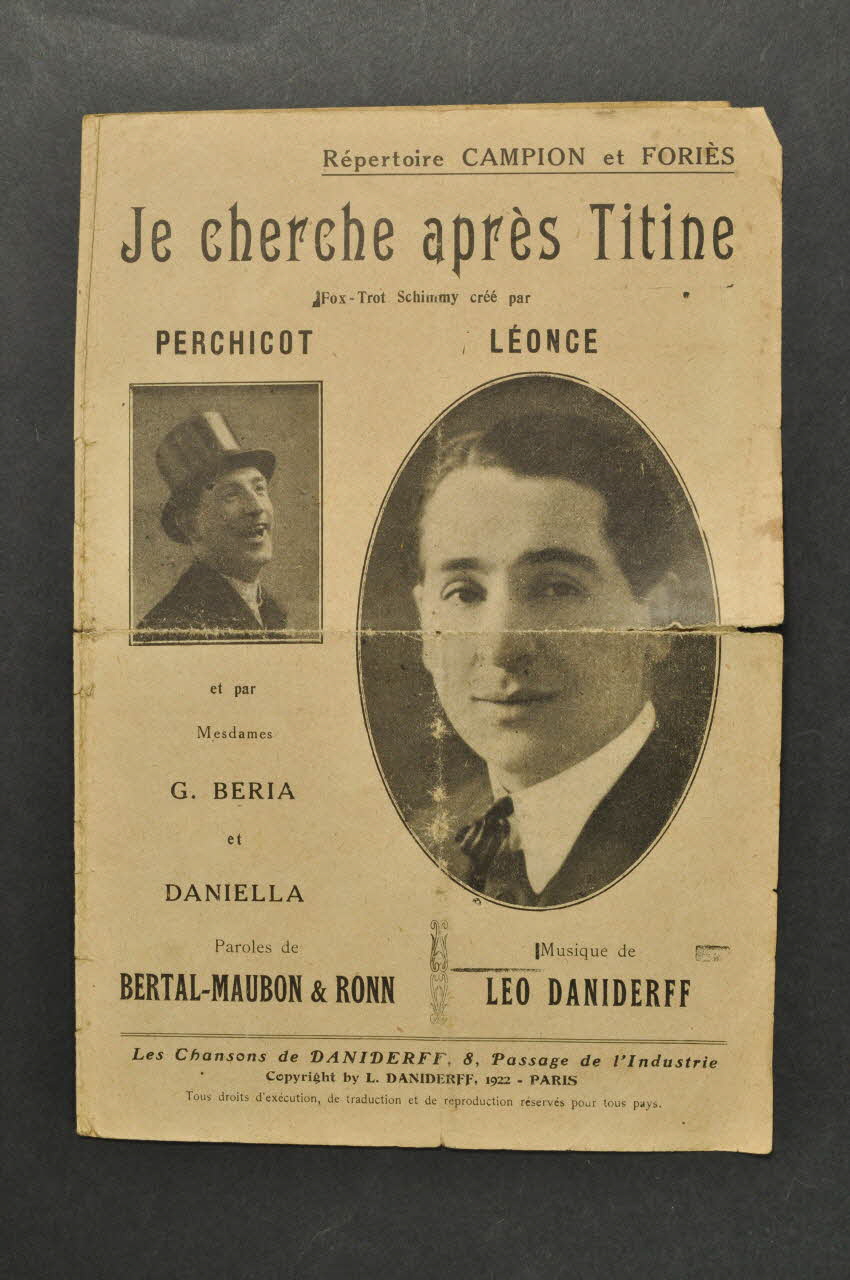 chanson petit format 1967.179.139 Photo Mucem