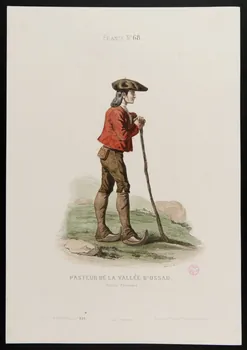 Lallemand Armand Joseph ; Maurice C. ; Moine ; Ancienn partie d'un ensemble d'estampes PASTEUR DE LA VALLEE D'OSSAU. Paris 1850-1863 1938.6.49 Photo