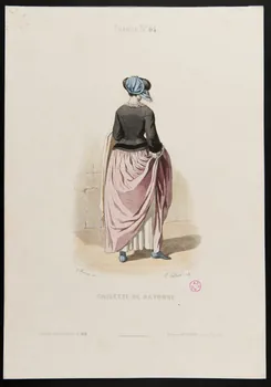 Portier de Beaulieu Adolphe Louis ; Maurice C. ; Moine partie d'un ensemble d'estampes GRISETTE DE BAYONNE. Paris 1850-1863 1938.6.57 Photo