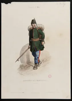 Guerdet Laurent François ; Maurice C. ; Moine ; Ancien partie d'un ensemble d'estampes DOUANIER DES MONTAGNES. Paris 1850-1863 1938.6.59  Photo